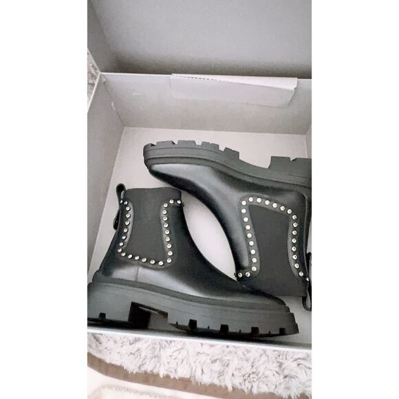 JIMMY CHOO VERONIQUE 45 BOOT BLACK LEATHER 38.5 - Picture 8 of 9